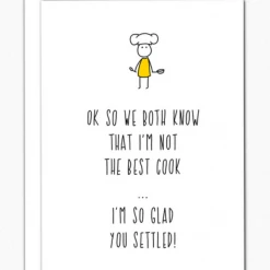 In A Nutshell GIFT Best Cook Greeting Card