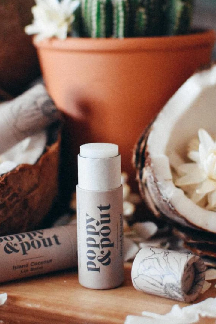 Poppy & Pout Island Coconut Lip Balm BEAUTY 2 Poppy & Pout Island Coconut Lip Balm BEAUTY
