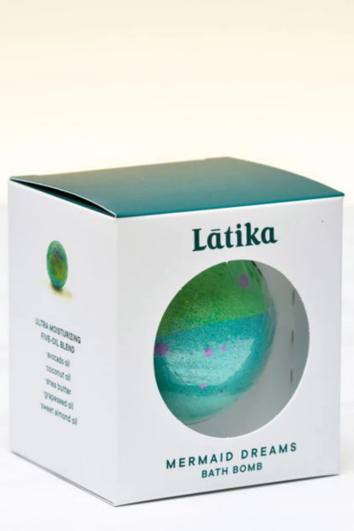Latika Hand Decorated Bath Bomb - Mermaid Dreams 4 Latika Hand Decorated Bath Bomb - Mermaid Dreams