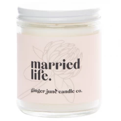 Ginger June Candle Co. Married Life Candle WEDDING CAPSULE