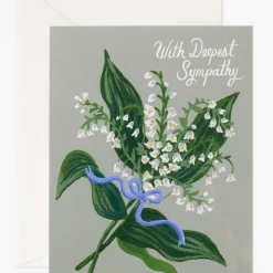 Rifle Paper Co. GIFT Lily Of The Valley Sympathy Card