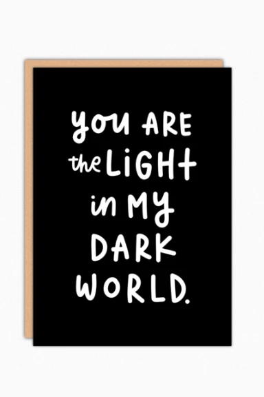 In A Nutshell Light In My Dark World Greeting Card 1 In A Nutshell Light In My Dark World Greeting Card