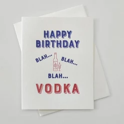 Red Oak Press Happy Birthday Vodka Greeting Card