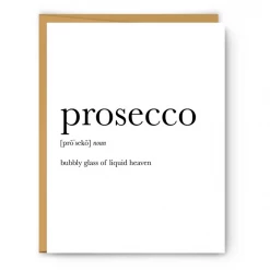 Footnotes Prosecco Definition Greeting Card GIFT