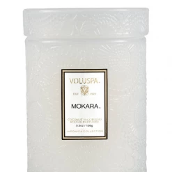 GIFT Voluspa Small Embossed Glass Jar - Mokara