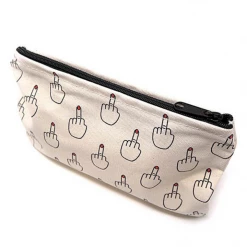 Unblushing Middle Finger Graphic Pouch