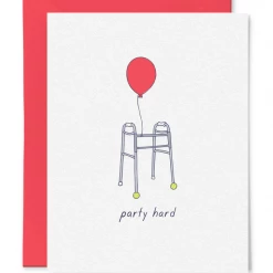 Tiny Hooray Party Hard Birthday Card GIFT