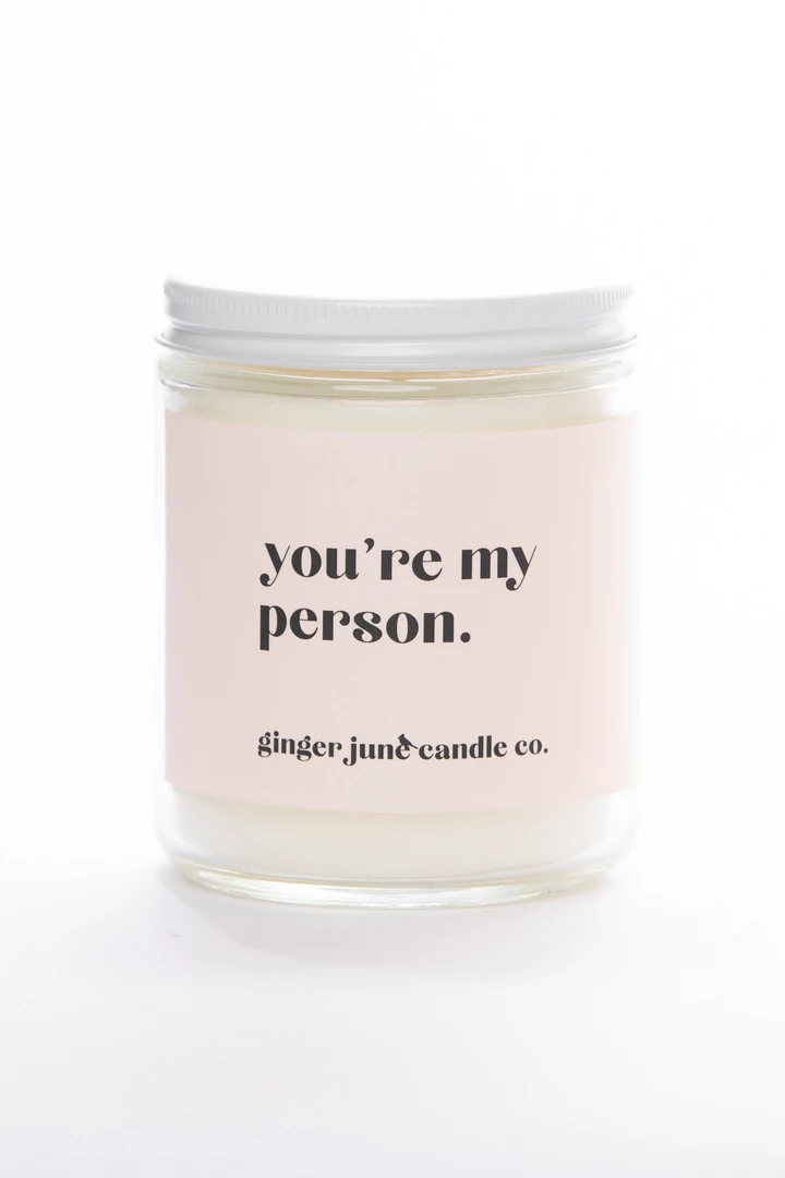 Ginger June Candle Co. WEDDING CAPSULE You're My Person Candle 1 Ginger June Candle Co. WEDDING CAPSULE You're My Person Candle
