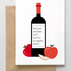 Spaghetti & Meatballs Apples Alone Greeting Card