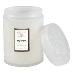 GIFT Voluspa Small Embossed Glass Jar - Mokara