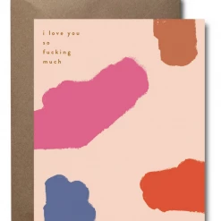 Black Lab Studio GIFT Love You So Fucking Much Greeting Card
