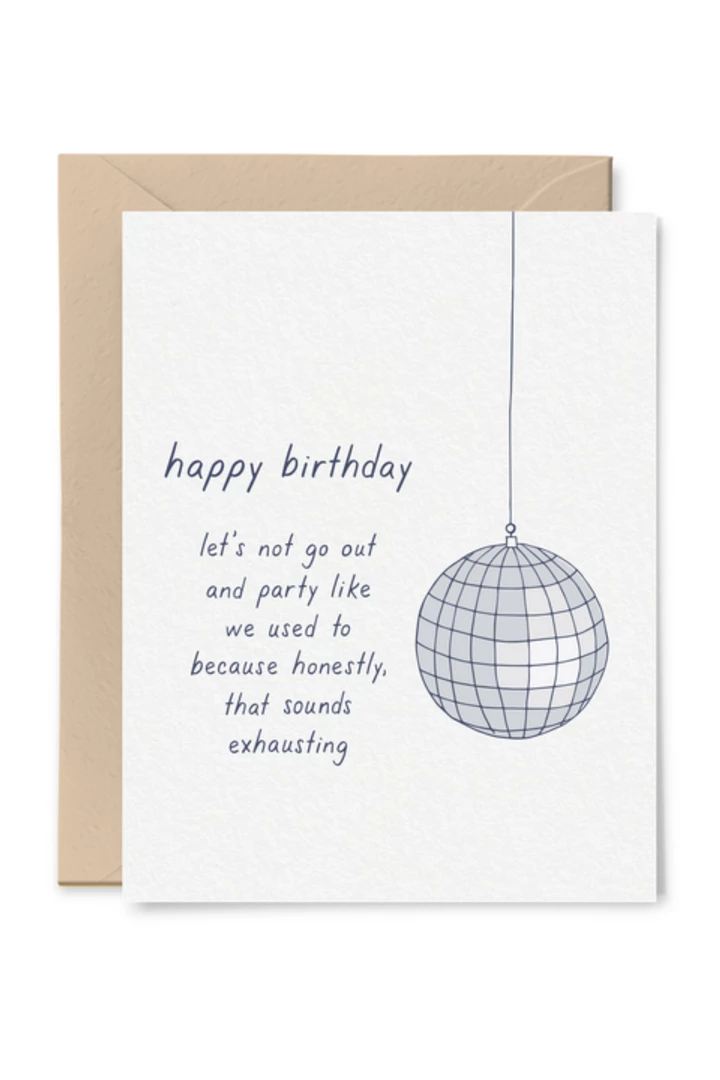 Tiny Hooray Discoball Birthday Card GIFT 1 Tiny Hooray Discoball Birthday Card GIFT
