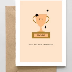 Spaghetti & Meatballs GIFT Teacher MVP Greeting Card