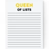 Pretty By Her Queen Of Lists Notepad GIFT