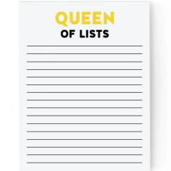 Pretty By Her Queen Of Lists Notepad GIFT