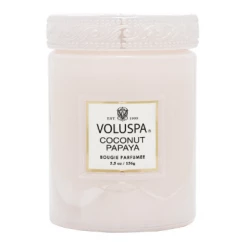 GIFT Voluspa Small Embossed Glass Jar - Coconut Papaya
