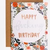 Black Lab Studio GIFT Happy Fucking Birthday Floral Birthday Card