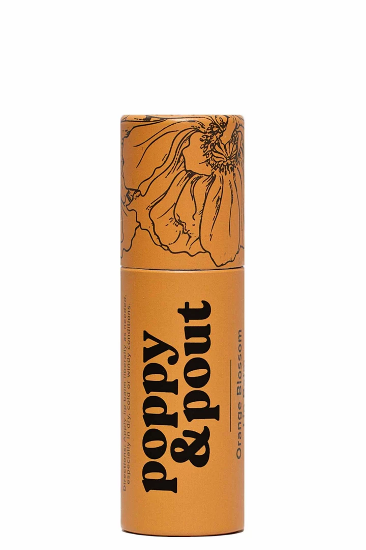 Poppy & Pout Orange Blossom Lip Balm 4 Poppy & Pout Orange Blossom Lip Balm