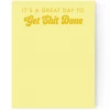 Pretty By Her Great Day To Get Shit Done Notepad GIFT