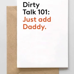 Spaghetti & Meatballs Dirty Talk 101 Card GIFT