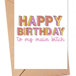 R Is For Robo Main Bitch Funny Birthday Card