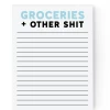 Pretty By Her Groceries + Other Shit Notepad GIFT