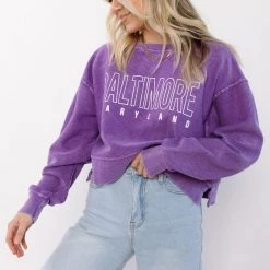 Chicka D BRIGHTSIDE The Label Baltimore MD Outline Cropped Crew