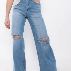 Vibrant CLOTHING Solar Distressed Wide Leg Jeans 6 Vibrant CLOTHING Solar Distressed Wide Leg Jeans