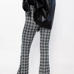 Chocolate USA BOTTOMS Camden Plaid Knit Pants 11 Chocolate USA BOTTOMS Camden Plaid Knit Pants