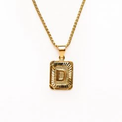 Beautysis Catalina Initial Pendant Necklace TRENDING