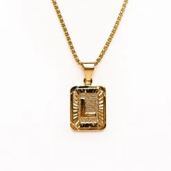 Beautysis Catalina Initial Pendant Necklace TRENDING