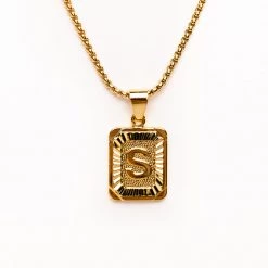 Beautysis Catalina Initial Pendant Necklace TRENDING