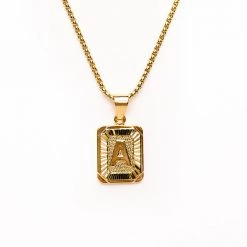 Beautysis Catalina Initial Pendant Necklace TRENDING