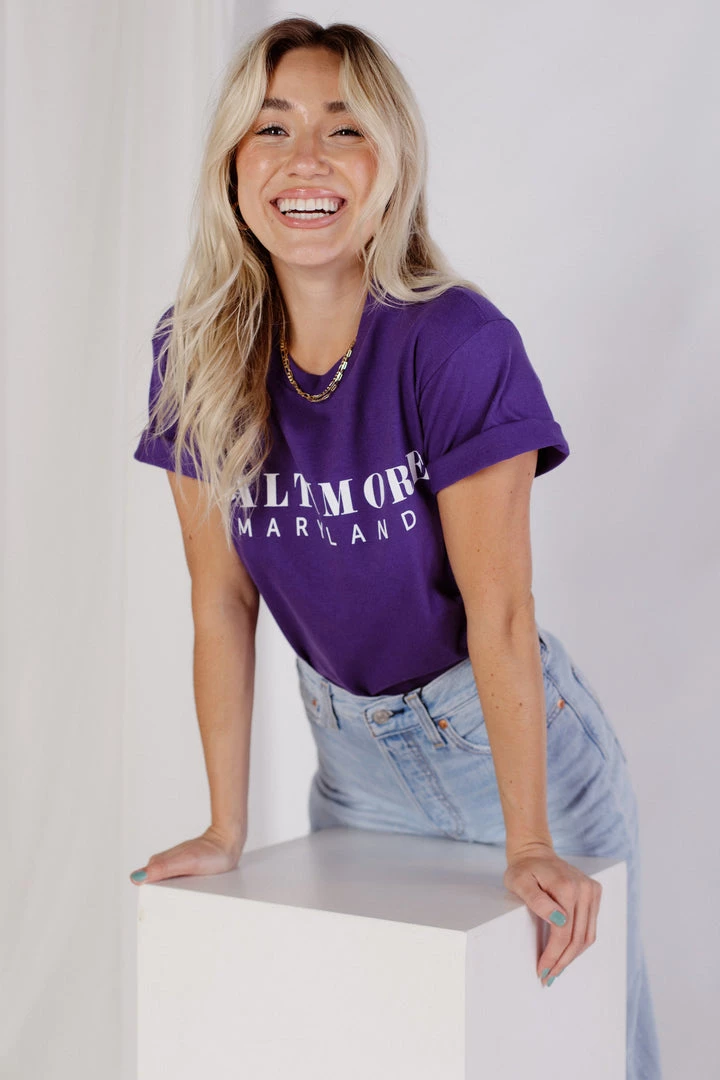 BRIGHTSIDE The Label Baltimore Maryland Tee CLOTHING 2 BRIGHTSIDE The Label Baltimore Maryland Tee CLOTHING