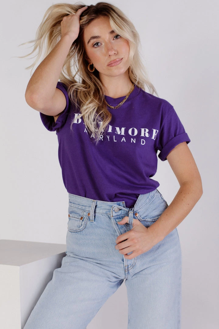 BRIGHTSIDE The Label Baltimore Maryland Tee CLOTHING 5 BRIGHTSIDE The Label Baltimore Maryland Tee CLOTHING