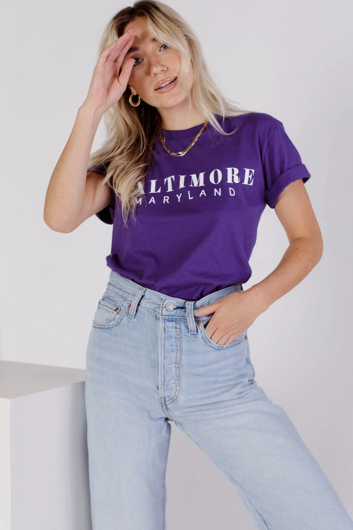 BRIGHTSIDE The Label Baltimore Maryland Tee CLOTHING 1 BRIGHTSIDE The Label Baltimore Maryland Tee CLOTHING