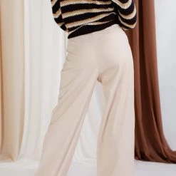 Beige Botany Influencer Wide Leg Trousers 13 Beige Botany Influencer Wide Leg Trousers