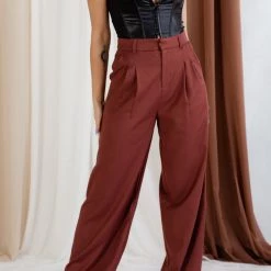 Beige Botany Influencer Wide Leg Trousers 17 Beige Botany Influencer Wide Leg Trousers