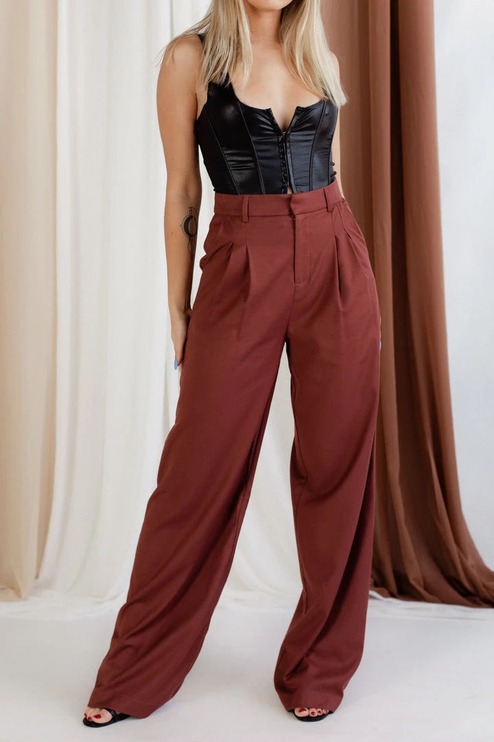 Beige Botany Influencer Wide Leg Trousers 8 Beige Botany Influencer Wide Leg Trousers