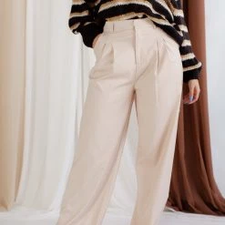 Beige Botany Influencer Wide Leg Trousers 12 Beige Botany Influencer Wide Leg Trousers