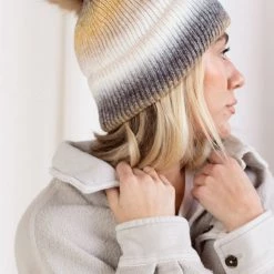 Virginia Wolf ACCESSORIES Brighten Up Pom Beanie