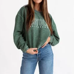 BRIGHTSIDE The Label Loyola Greyhounds Corded Crew