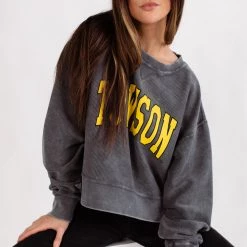 BRIGHTSIDE The Label Towson Varsity Cropped Crew CLOTHING