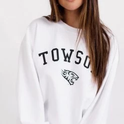 BRIGHTSIDE The Label Towson Tiger Corded Crew CLOTHING