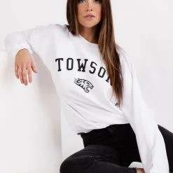 BRIGHTSIDE The Label Towson Tiger Corded Crew CLOTHING