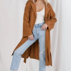 Fore Make Way Belted Trench Coat