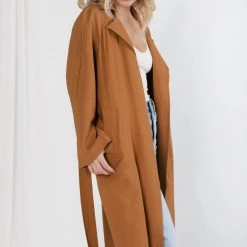 Fore Make Way Belted Trench Coat