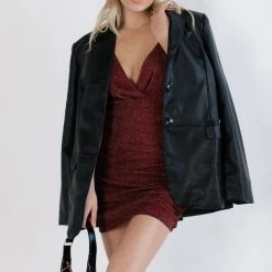 Symphony Can't Forget You Ruched Mini Dress CLOTHING