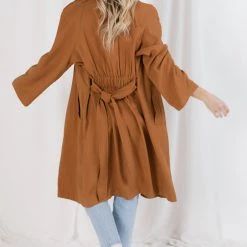 Fore Make Way Belted Trench Coat