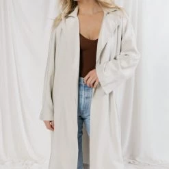 Fore Make Way Belted Trench Coat